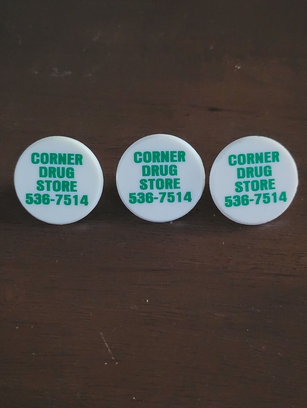 Lot of Three Corner Drug Store Johnstown, PA Plug Protectors